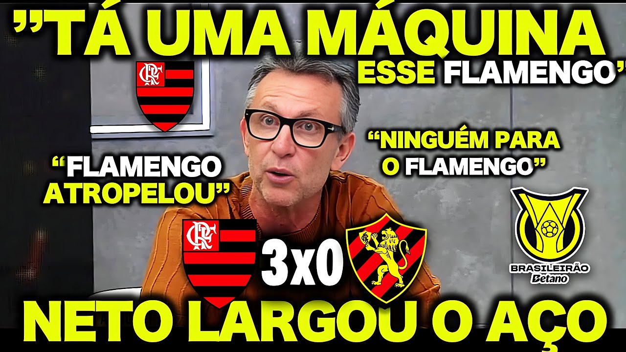 OLHA O QUE O NETO FALOU de FLAMENGO 3 X 0 SPORT ! "NINGUÉM PARA o FLAMENGO VELHO!"