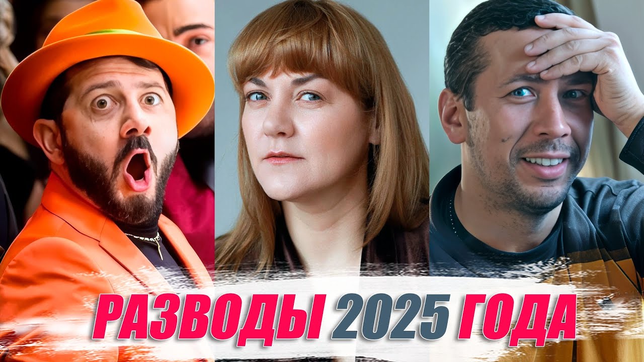РАЗВОДЫ знаменитостей в 2025 ГОДУ: Ефремов, Галустян, Мерзликин, Овсиенко